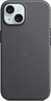 Apple Fine Weave Casing with MagSafe untuk iPhone 15 Black