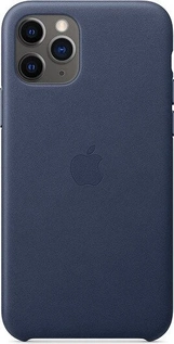 Apple Leather Casing untuk iPhone 11 Pro Midnight Blue