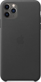 Apple Leather Casing untuk iPhone 11 Pro Max Black
