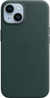 Apple Leather Casing with MagSafe untuk iPhone 14 waldGreen