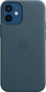 Apple Leather Casing with MagSafe untuk iPhone 12 Mini Baltic Blue
