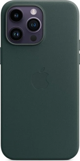Apple Leather Casing with MagSafe untuk iPhone 14 Pro Max waldGreen