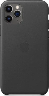 Apple Leather Casing untuk iPhone 11 Pro Black