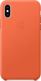 Apple Leather Casing untuk iPhone XS Orange