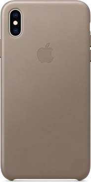 Apple Leather Casing untuk iPhone XS Max Taupe