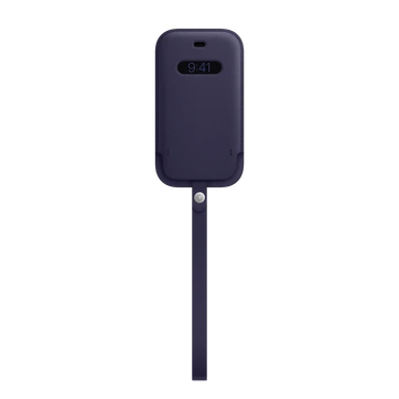 Apple Casing Kulit with MagSafe untuk iPhone 12 Mini Dark Purple