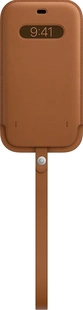 Apple Casing Kulit with MagSafe untuk iPhone 12 Pro Max Saddle Brown