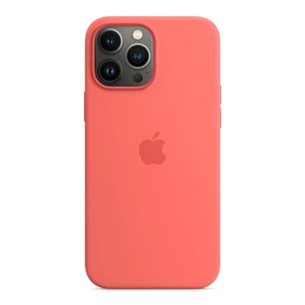 Apple Silicone Casing with MagSafe untuk iPhone 13 Pro Max Pink pomelo