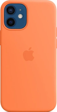 Apple Silicone Casing with MagSafe untuk iPhone 12 Mini Kumquat
