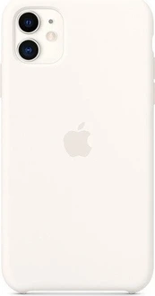 Apple Silicone Casing untuk iPhone 11 White