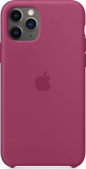 Apple Silicone Casing untuk iPhone 11 Pro Pomegranate