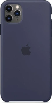 Apple Silicone Casing untuk iPhone 11 Pro Max Midnight Blue