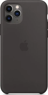 Apple Silicone Casing untuk iPhone 11 Pro Black