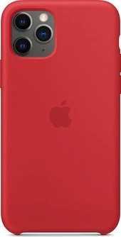 Apple Silicone Casing untuk iPhone 11 Pro Red