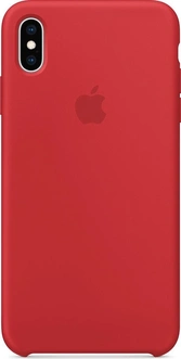 Apple Silicone Casing untuk iPhone XS Max Red