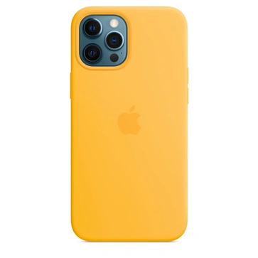 Apple Silicone Casing with MagSafe untuk iPhone 12 Pro Max Sonnenblume