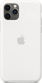 Apple Silicone Casing untuk iPhone 11 Pro White