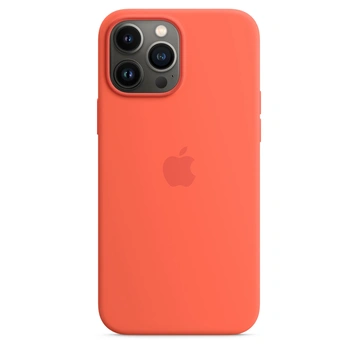 Apple Silicone Casing with MagSafe untuk iPhone 13 Pro Max Nektarine