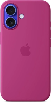 Apple Silicone Casing with MagSafe untuk iPhone 16 fuchsia