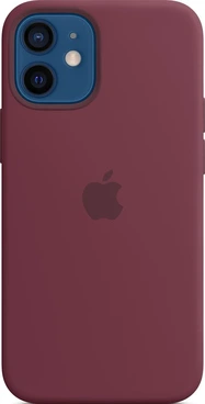 Apple Silicone Casing with MagSafe untuk iPhone 12 Mini Plum