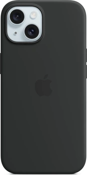 Apple Silicone Casing with MagSafe untuk iPhone 15 Black
