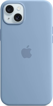 Apple Silicone Casing with MagSafe untuk iPhone 15 Plus winterblau