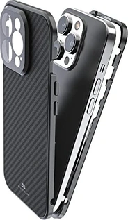 Black Rock 360° Glass Casing untuk Apple iPhone 14 Pro Carbon