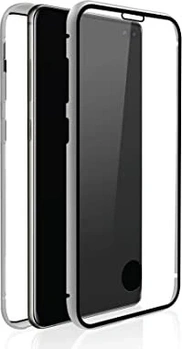 Black Rock 360° Glass Casing untuk Samsung Galaxy S10 Transparent/Silver