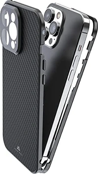 Black Rock 360° Glass Casing untuk Apple iPhone 14 Pro Max Carbon