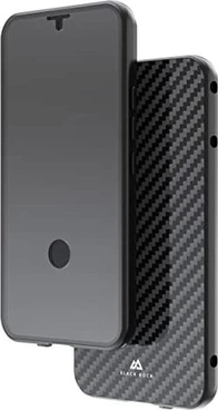 Black Rock 360° Glass Casing untuk Samsung Galaxy S23 Carbon