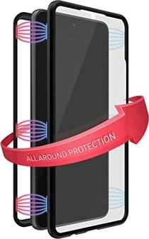 Black Rock 360° Glass Casing untuk Samsung Galaxy S21 Ultra Black