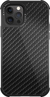 Black Rock Robust Casing Real Carbon untuk Apple iPhone 12/12 Pro Black
