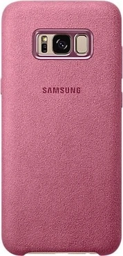 Samsung EF-XG955AP Alcantara Casing untuk Galaxy S8+ Pink