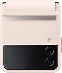 Samsung Flap Leather Casing untuk Galaxy Z Flip 4 Peach