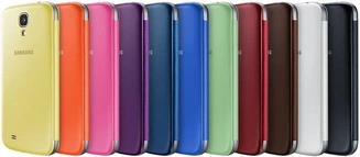 Samsung Flip Casing untuk Galaxy S4 Yellow-Green