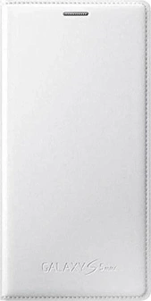 Samsung Flip Casing Punching Pattern untuk Galaxy S5 Mini White