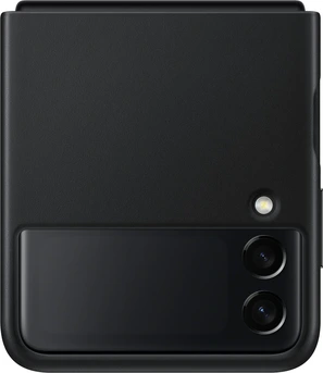 Samsung Leather Casing untuk Galaxy Z Flip 3 Black