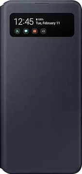 Samsung S-View Wallet Casing untuk Galaxy A41 Black