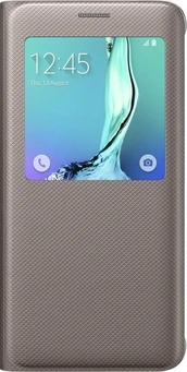 Samsung S-View Casing untuk Galaxy S6 Edge+ gold