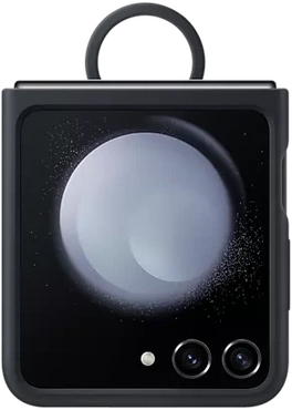 Samsung Silicone Casing with Ring untuk Galaxy Z Flip 5 Indigo