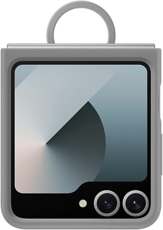 Samsung Silicone Casing untuk Galaxy Z Flip7 FE/Flip6 Grey