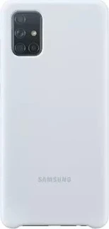 Samsung Silicone Casing untuk Galaxy A71 Silver