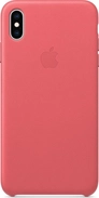 Apple Leather Casing untuk iPhone XS Max Peony Pink