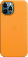 Apple Leather Casing with MagSafe untuk iPhone 12 Pro Max california poppy