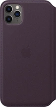 Apple Leather Folio Casing untuk iPhone 11 Pro Max Aubergine
