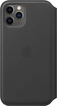 Apple Leather Folio Casing untuk iPhone 11 Pro Black