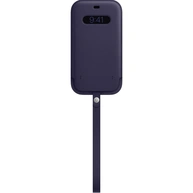 Apple Casing Kulit with MagSafe untuk iPhone 12 Pro Max Dark Purple