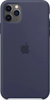 Apple Silicone Casing untuk iPhone 11 Pro Max Midnight Blue