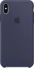 Apple Silicone Casing untuk iPhone XS Max Midnight Blue