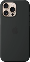 Apple Silicone Casing with MagSafe untuk iPhone 16 Pro Max Black